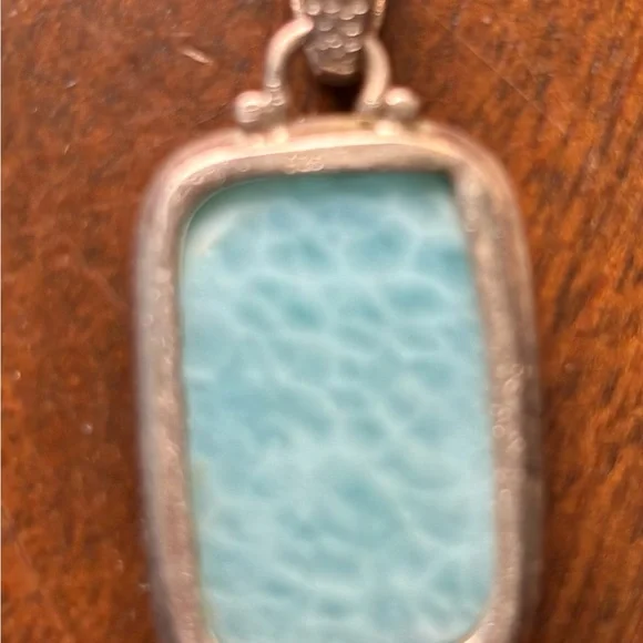 Larimar pendant with 925 silver - Picture 2 of 3